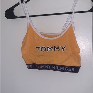 Tommy Hilfiger Yellow Sports Bra - Size Small